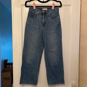 Madewell Slim Wide-Leg Crop Jean (Size 27)